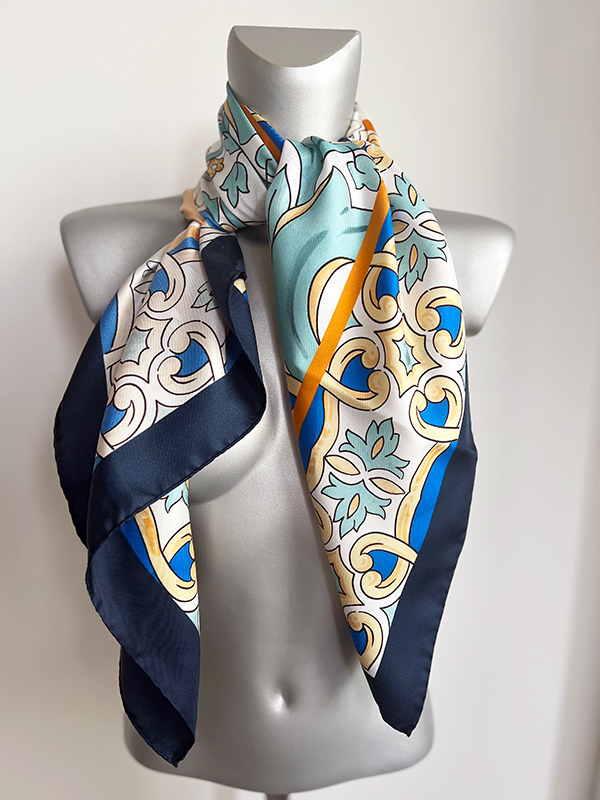 Foulard silk woman Maiolica - Silk Of Como